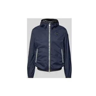 Jacke mit Label-Patches Modell 'Dodge', Marine, L