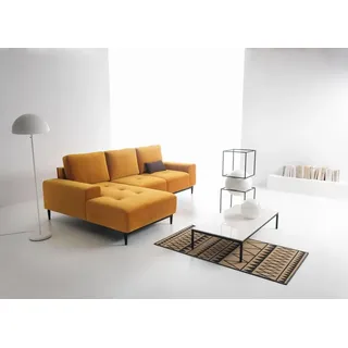 Masseno Ecksofa SACRO mit Schlaffunktion L-Form, Sofa mit Bettkasten, Wohnzimmersofa, Couch, Soffa, Bettsofa, Couchgarnitur- Gelb, SALVADOR 10 - Gelb