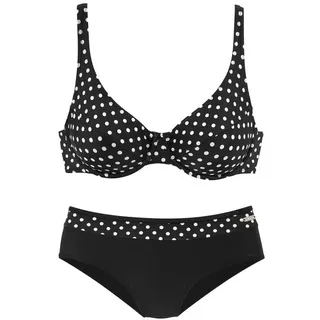 LASCANA Bügel-Bikini Damen Schwarz/Weiß 36 Cup G