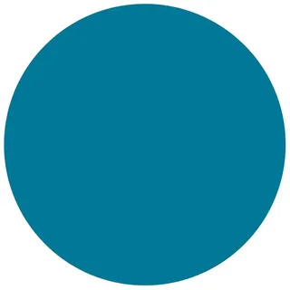 Bilderdepot24 Teppich Vinyl Wohnzimmer Schlafzimmer Flur Küche Einfarbig modern, rund - petrol glatt, nass wischbar (Küche, Tierhaare) - Saugroboter & Bodenheizung geeignet blau 240 cm x 240 cm