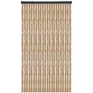 arsvita Flauschvorhang, Beige, Kunststoff, 90x2x200 cm, Wohntextilien, Gardinen & Vorhänge, Fertiggardinen, Fadenvorhänge