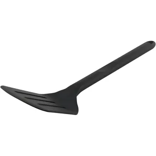 axentia Pfannenwender schwarz, Bratwender aus hitzebeständigem PPA-Kunststoff bis zu 270°C, Schlitzwender mit Glasfaserverstärkung, Maße: ca. 32 x 8,5 x 5 cm