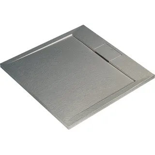 Ideal Standard Ultra Flat S i.life Quadrat-Brausewanne 100 x 100 x 3 cm Grau (T5234FS)