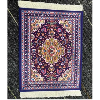 Mini Teppich Mauspad mit Quaste Oriental Persian Mouse Pad 28x18 cm | Kreative Orientteppich Muster, Perserteppich, Rutschfeste Gummibasis, Kleiner Teppich Tisch Mousepad, Matte