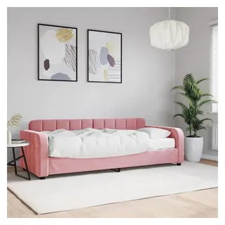 vidaXL Tagesbett mit Matratze Rosa 80x200 cm Samt