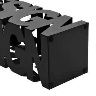 vidaXL Regenschirmständer Design Stahl Schwarz