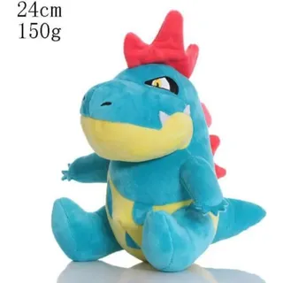 Tyracroc Plüschtier 24 cm – Pokémon Kuscheltier – Weiches Spielzeug für Kinder - Bunt