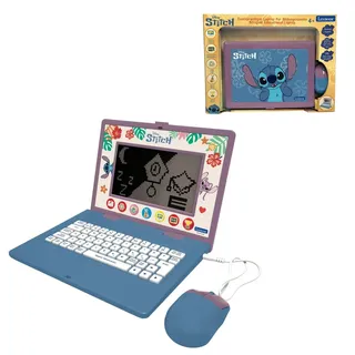 Lexibook Disney Stitch sprechender Lernlaptop mit 170 Aktivitäten EN/DE