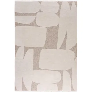 Mazovia Teppich, Beige, Textil, Abstrakt, Rechteckig, 160x200 cm, Oeko-Tex® Standard 100, für Fußbodenheizung geeignet, Hausstauballergiker in verschiedenen Größen erhältlich, pflegeleicht, strapazierfähig, Teppiche & Böden, Teppiche, Moderne Teppiche
