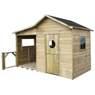 4iq group Spielhaus Elisa 240 x 125 x 173 cm Holz