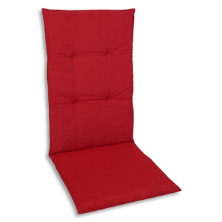 GO-DE Hochlehnerauflage 15809 rot Gartenstuhl Auflagen Kissen Polster Einlage Made in Germany, für Hochlehner-Stühle rot
