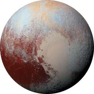 Komar DOT runde und selbstklebende Vlies Fototapete Pluto - Ø Durchmesser 125 cm - 1 Stück - Tapete, Dekoration, Wandtapete, Wandbild, Wandbelag, Designtapete - D1-021