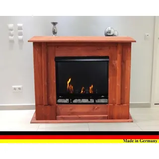 Ethanol und Gelkamin Kamin Fireplace Cheminee Camino Rafael Premium Kirschbaum