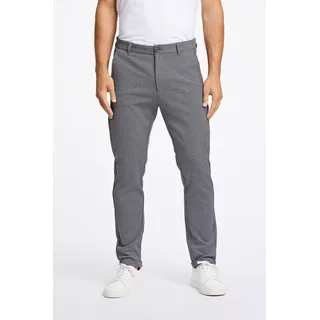 Stoffhose LINDBERGH Gr. L, N-Gr, grau (grey mi) Herren Hosen Stoffhosen mit Stretch