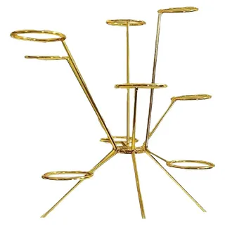 Explodierende Obstschale – handgeschweißtes Metall-Mittelstück für die Tischdekoration, radiales Design, Obstschale, modernes Wohnaccessoire, ... - Gold