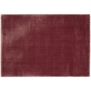 Hochflorteppich , rot , Synthetische Fasern , Maße (cm): B: 200 H: 3