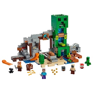 LEGO® Konstruktionsspielsteine Minecraft 21155 Die CreeperTM Mine, (834 St)