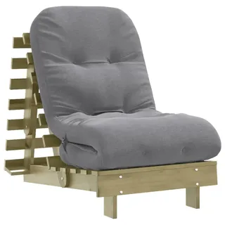 vidaXL Schlafcouch Futon 2-Sitzer Braun