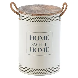 Kobolo Wäschebehälter HOME Gr. M 34x47 cm beige mit Deckel Griffe