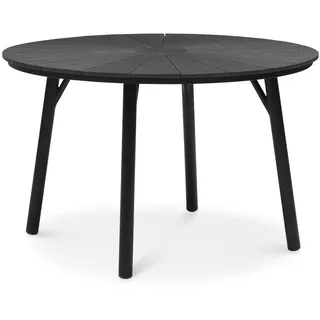 Idimex Agape Gartentisch Ø 120 x 75 cm Schwarz