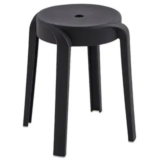Home Deluxe Hocker NIVO 33 x 45 x 33 cm Schwarz