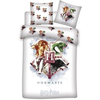 Bettwäsche Harry Potter - Bettwäsche-Set mit Wendemotiv, 135x200 & 80x80, Harry Potter, Baumwolle, 100% Baumwolle