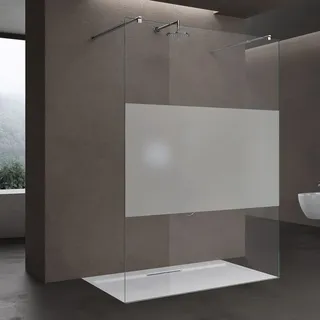 doporro Walk-In-Dusche 160 x 200 cm ESG-Sicherheitsglas grau/transparent