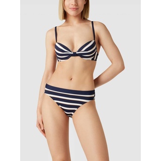Bikini mit Streifenmuster Modell 'BRELA', Marineblau, 38/C