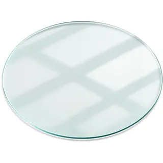 Tulup Tischplatte rund Ø 70 cm Glas transparent