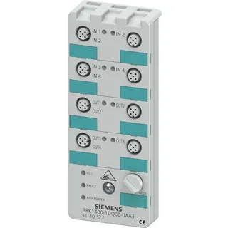Siemens Dig.Industr. AS-Interface Modul 3RK1400-1DQ00-0AA3 SPS-E/A-Modul 24 V/DC