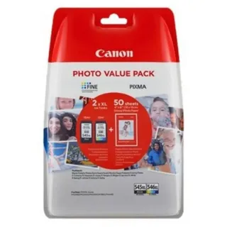 Canon PG-545XL schwarz + CL-546XL CMY