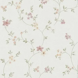 A.S. Création AS-Creation Vliestapete Blüten Vorgeleimt 10,05 m x 0,53 m Creme-Rosa FSC®