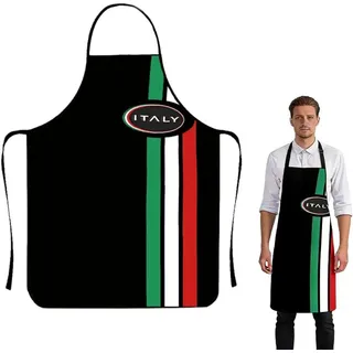 Grillschürze 60 x 80 cm, italienische Flagge, zum Grillen, für Männer und Frauen