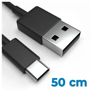Justcom Motorola RAZR 40 Ultra USB-Kabel, USB-C, USB-A (50 cm), Schnellladekabel, Datenkabel, Handy, Tablet schwarz