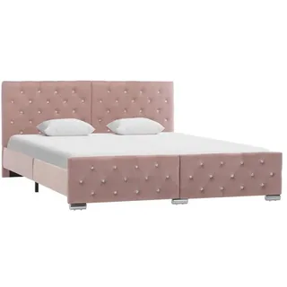 vidaXL Bettgestell 160 x 200 cm Rosa