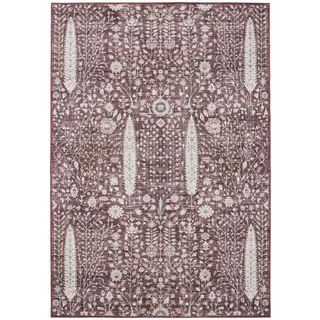 benuta Vintage-Teppich, Bordeaux, Kunststoff, Vintage, Rechteckig, 120x170 cm, Oeko-Tex® Standard 100, in verschiedenen Größen erhältlich, rutschfeste Unterfläche, waschbar, Teppiche & Böden, Teppiche, Vintage-Teppiche