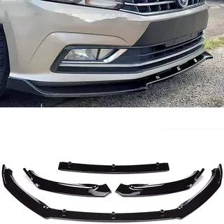 Auto Frontspoiler Frontlippe Spoiler für VW Passat B7 2012 2013 2014 2015 | FrontstoßStange Splitter FrontstoßStangenlippe Autoantikollisionsschutz