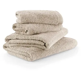 Handtuch Set MÖVE "Superwuschel" Handtücher (Packung) Gr. (4 St.), weiß (cashmere) Handtuch-Sets extra weiches und voluminöses Frottierset