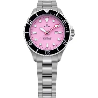 Ratio FreeDiver Damen-Taucheruhr Automatik RTFL839 200M