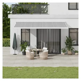 vidaXL Markise Einziehbar 5 x 3 m grau