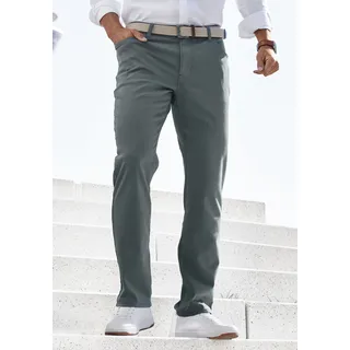 5-Pocket-Hose JOHN DEVIN "Straight fit" Gr. 33, Länge 34, grün Herren Hosen Business Jeans mit normaler Bundhöhe aus elastischer Denim-Qualität