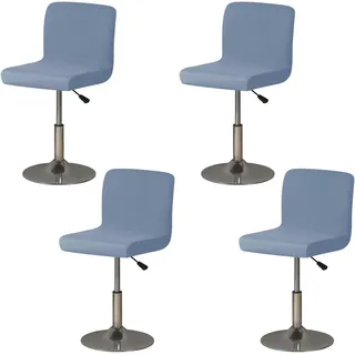 4 Stück Waschbarer Bar Stuhlhussen, Stuhlhussen Mit Rückenlehnenbezug, Barhocker