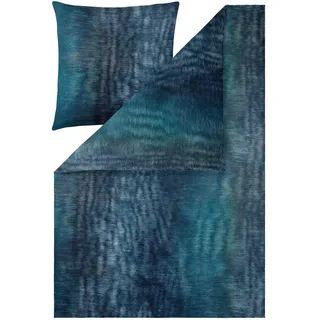 Estella Arno Grafisch Jersey Blau 155 x 220 cm + 80 x 80 cm