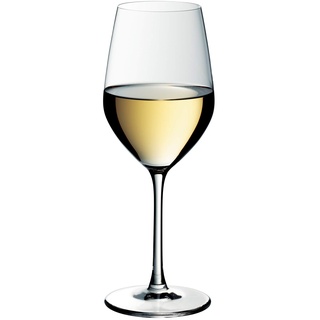 WMF Easy Plus Weißweinglas 390 ml, Weinglas, Kristallglas, spülmaschinenfest, transparent