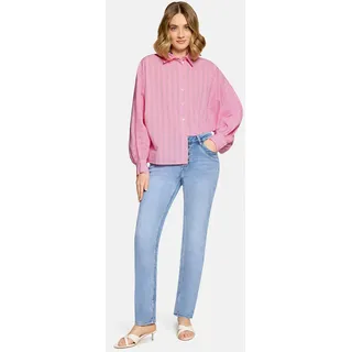 Cartoon Oversize-Bluse mit Streifen Rosé/Pink 46