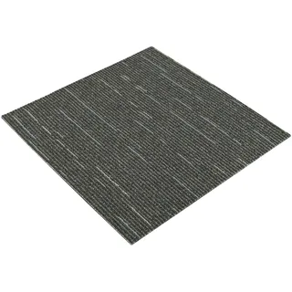 vidaXL Gestreift Teppichfliese 50 x 50 cm Hellgrün