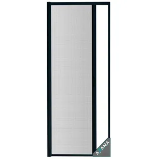 APANA Insektenschutz-Tür Fliegengitter Insektenschutz Tür Rollo Schiebetür Insektenschutzrollo, Selbstbausatz schwarz 120 cm x 220 cm