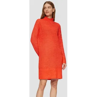s.Oliver Minikleid Kleid Strickkleid mit Stehkragen und überschnittenen Schultern orange XXXL (46)