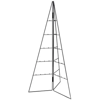 Spetebo Weihnachtskugelständer Metall Tannenbaum - 100 cm - Deko Aufsteller, mit 33 Haken um Weihnachtskugeln oder sonstigen Zierschmuck schwarz