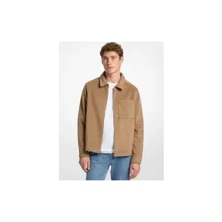 MK Doppelstrick-Flanelljacke - Braun - Michael Kors - XL